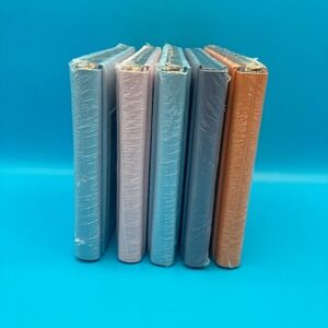 5 Creative Memories Scrapbook Albums 8 x8- Flex-Hinge, Leaf Trio, Lavender NEW